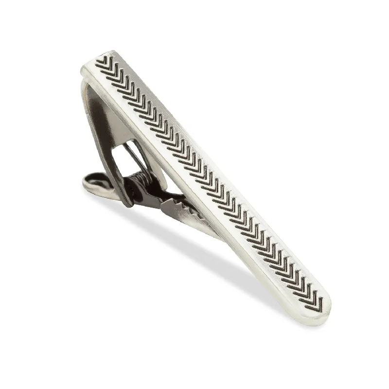 Antique Silver Arrow Tie Bar