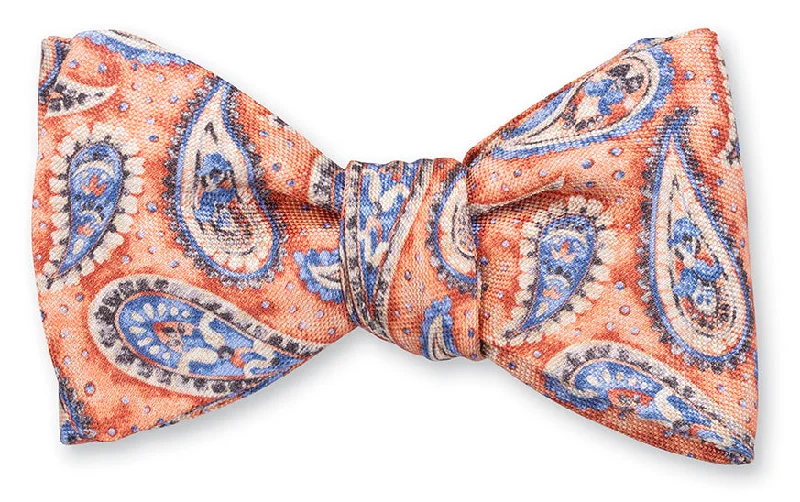 Apricot Bernadette Pine Bow Tie - B5427