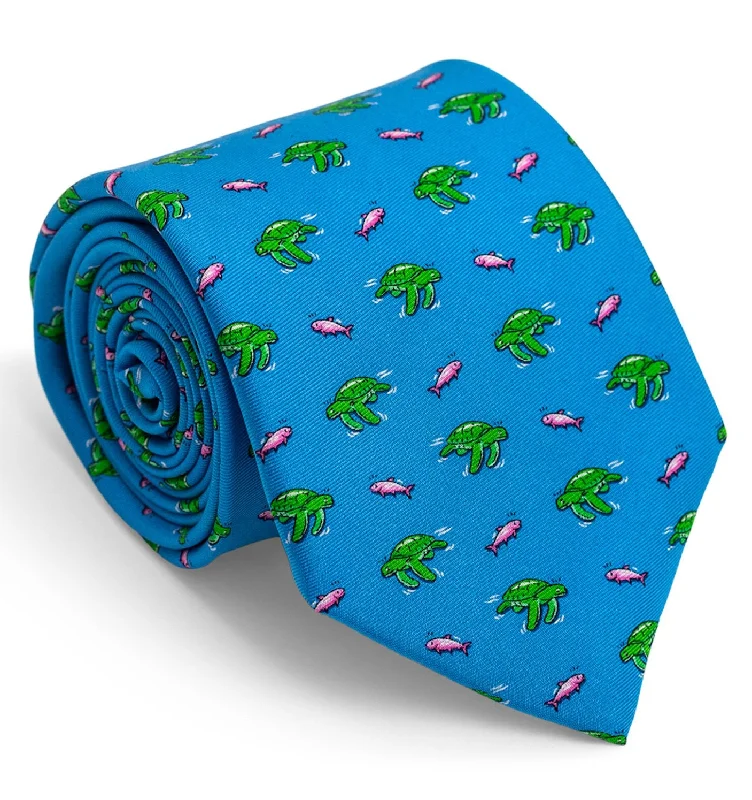 Sea Turtle Surpise: Tie - Blue