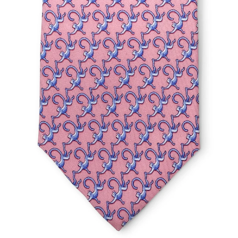 Monkey Business: Tie - Pink