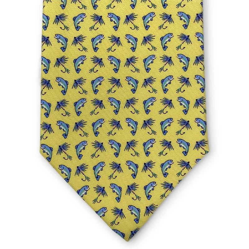 Gone Fishin': Tie - Yellow