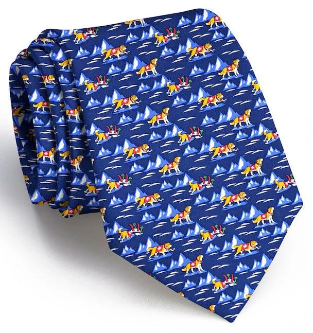 Back Bowl Bernards: Tie - Navy