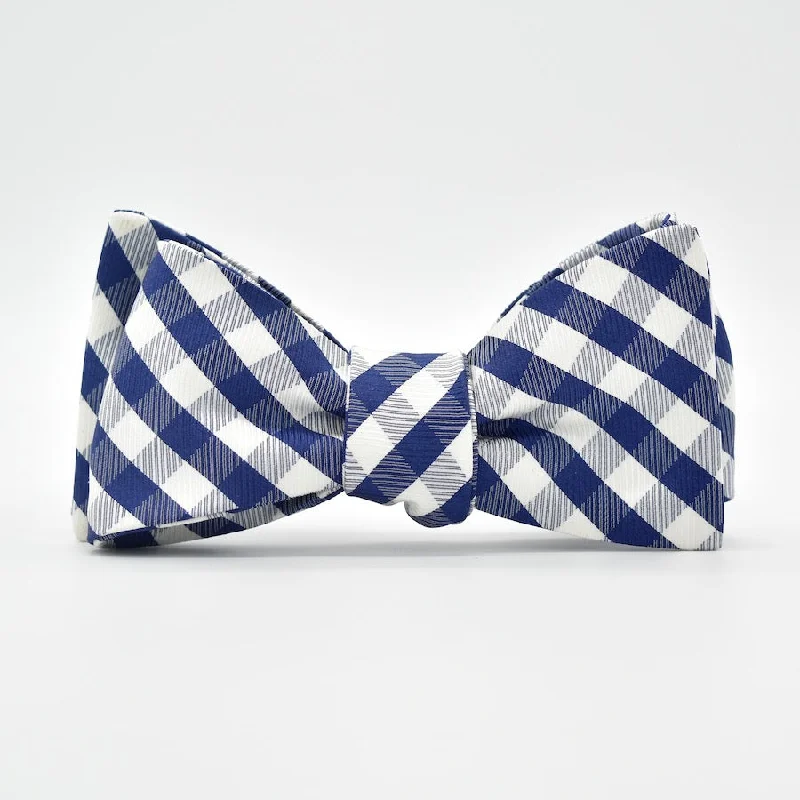 Collegiate Quad: Bow Tie - Navy/White