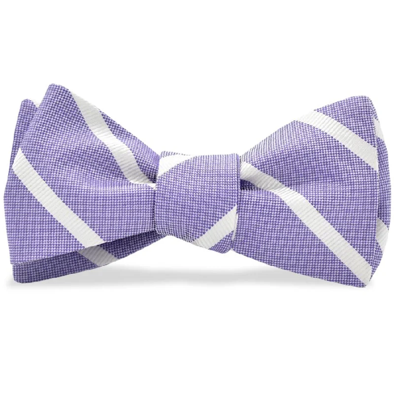 Clooney: Bow Tie - Purple/White