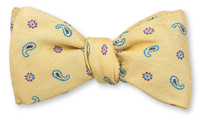 Yellow Lancaster Neats Bow Tie - B5464