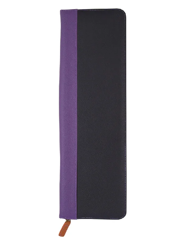 DÉCLIC Leather Tie Folder - Black