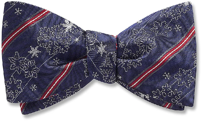 Falling Snow - Dog Bow Ties