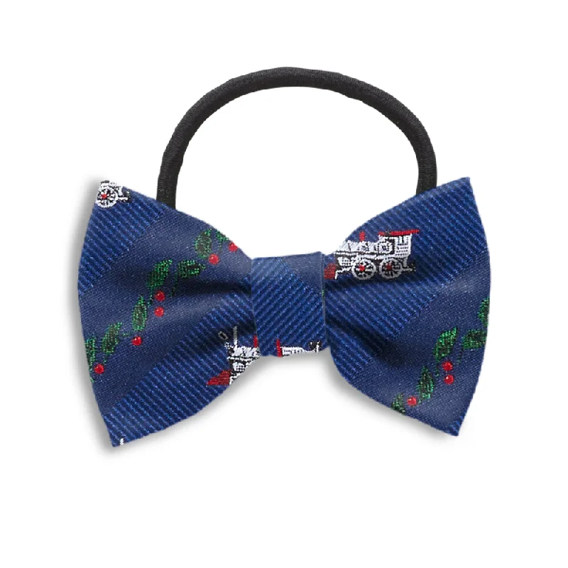 Holly Station Blue - Hair Bows