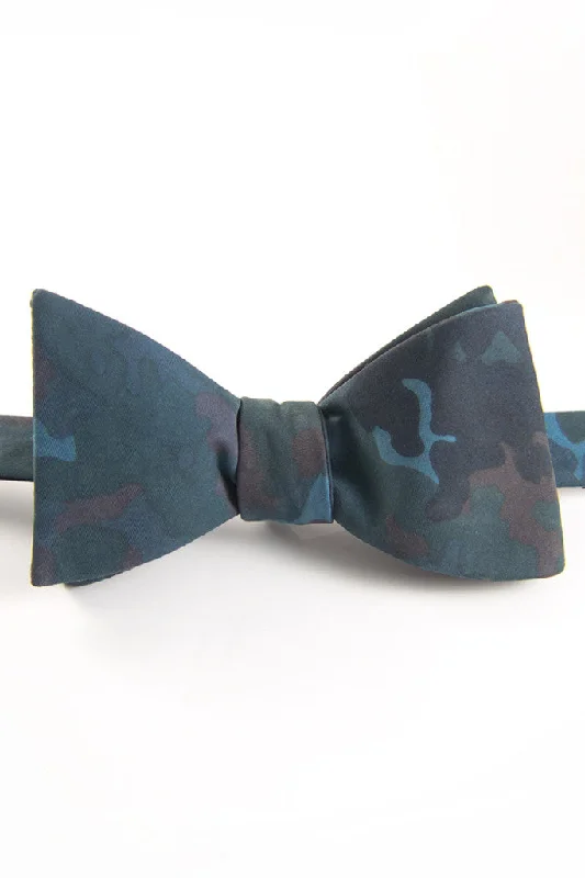 Midnight Soft Camo Self Tie Bow Tie