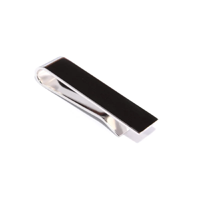 Silver Clasp Tie Bar