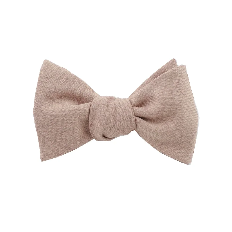 Cotton Mauve Self Tie Bow Tie