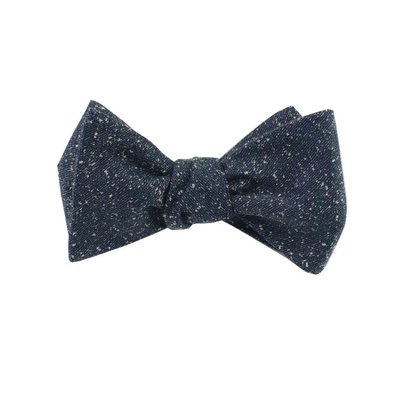 Dark Teal Speck Self Tie Bow Tie