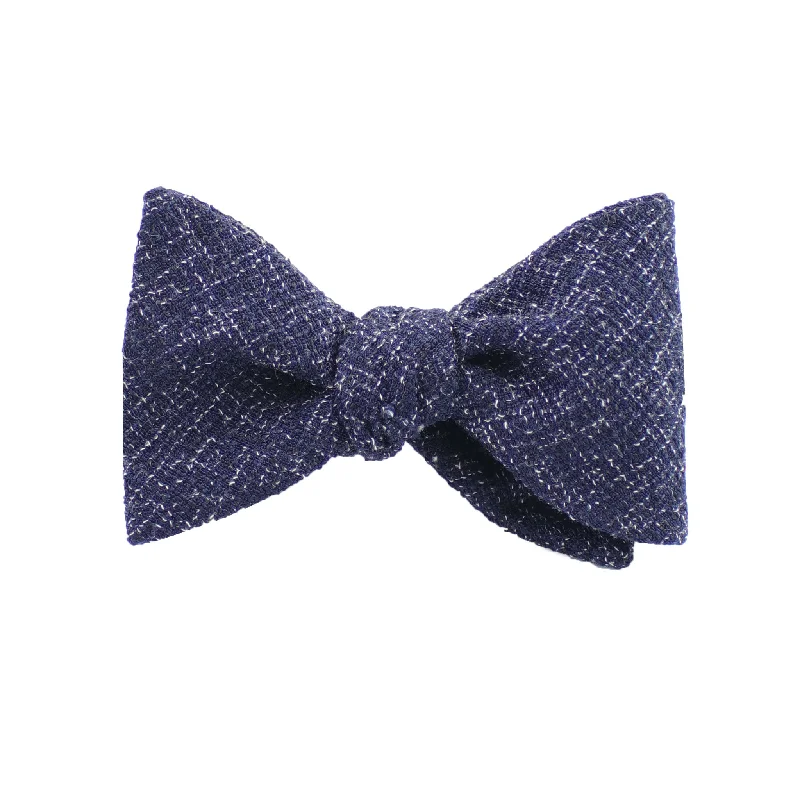 Navy Twill Self Tie Bow Tie