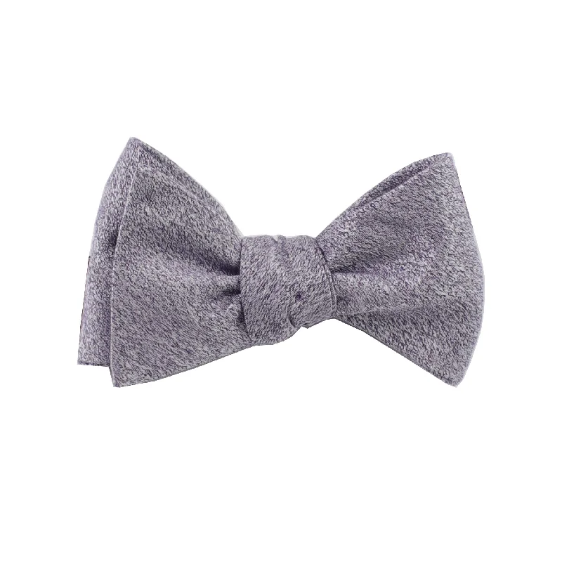 Lilac Textured Self Tie Bow Tie