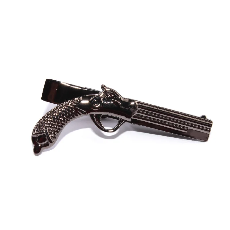 The Revolver Gunmetal Tie Bar