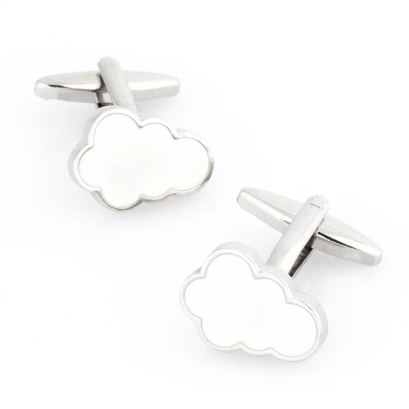 Cloud Cufflinks White