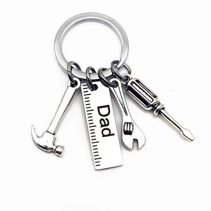 Dad Hammer Wrench Screwdriver Keyring