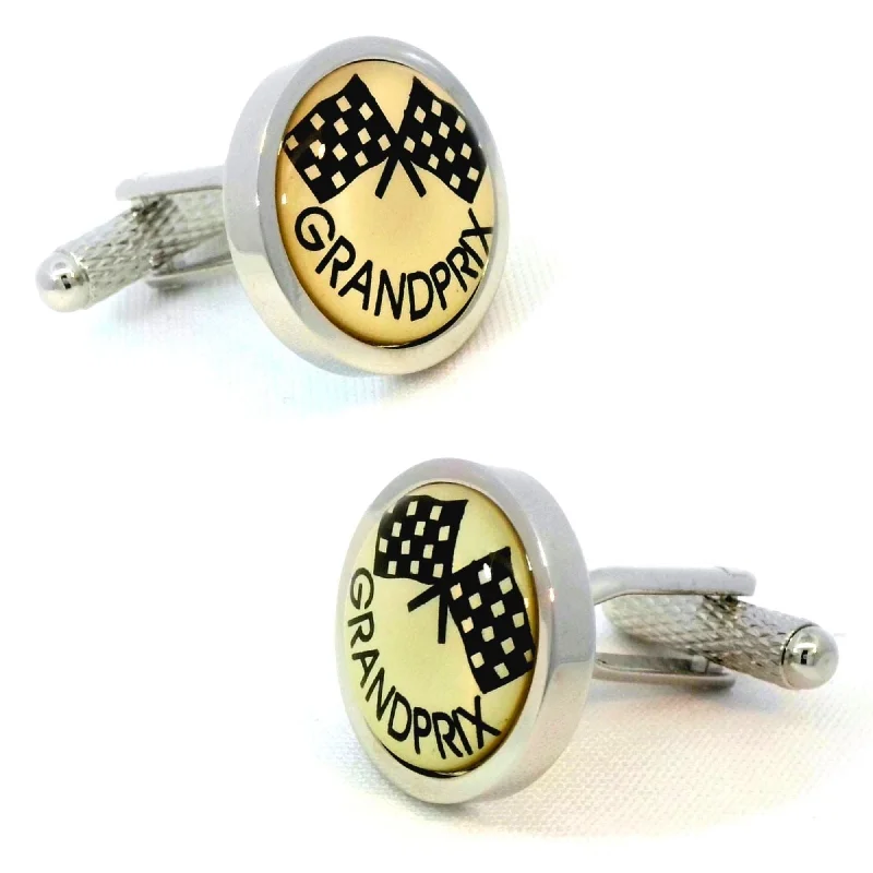 Grand Prix Flags Cufflinks