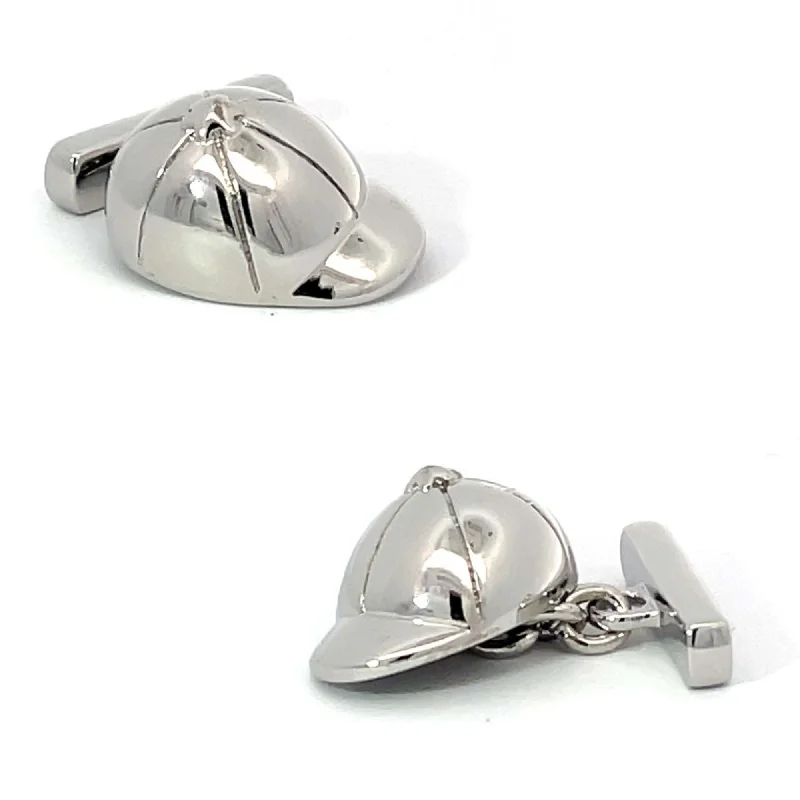 Jockey Hats Cufflinks (Silver)