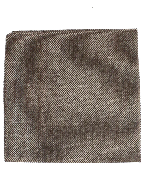 Luigi Borrelli Cashmere Pocket Square Brown Gray SALE