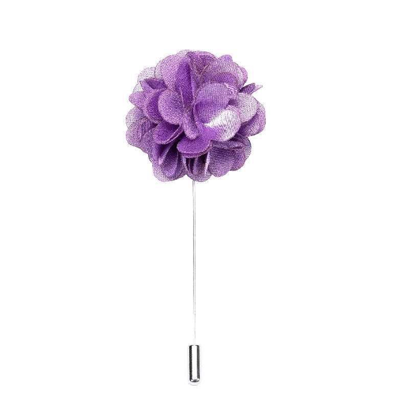 Luxury Purple Floral Lapel Pin