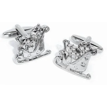 Santa Sleigh Cufflinks