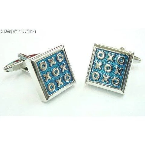 Tic Tac Toe Finished Cufflinks