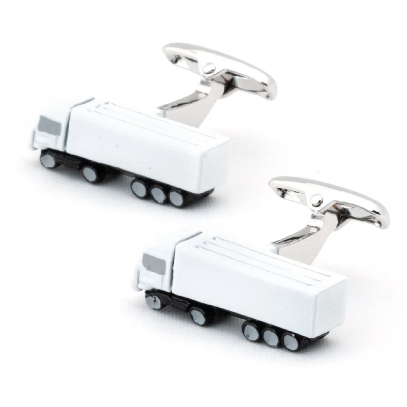 White Truck Cufflinks