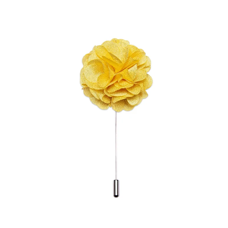 Yellow Floral Lapel Pin